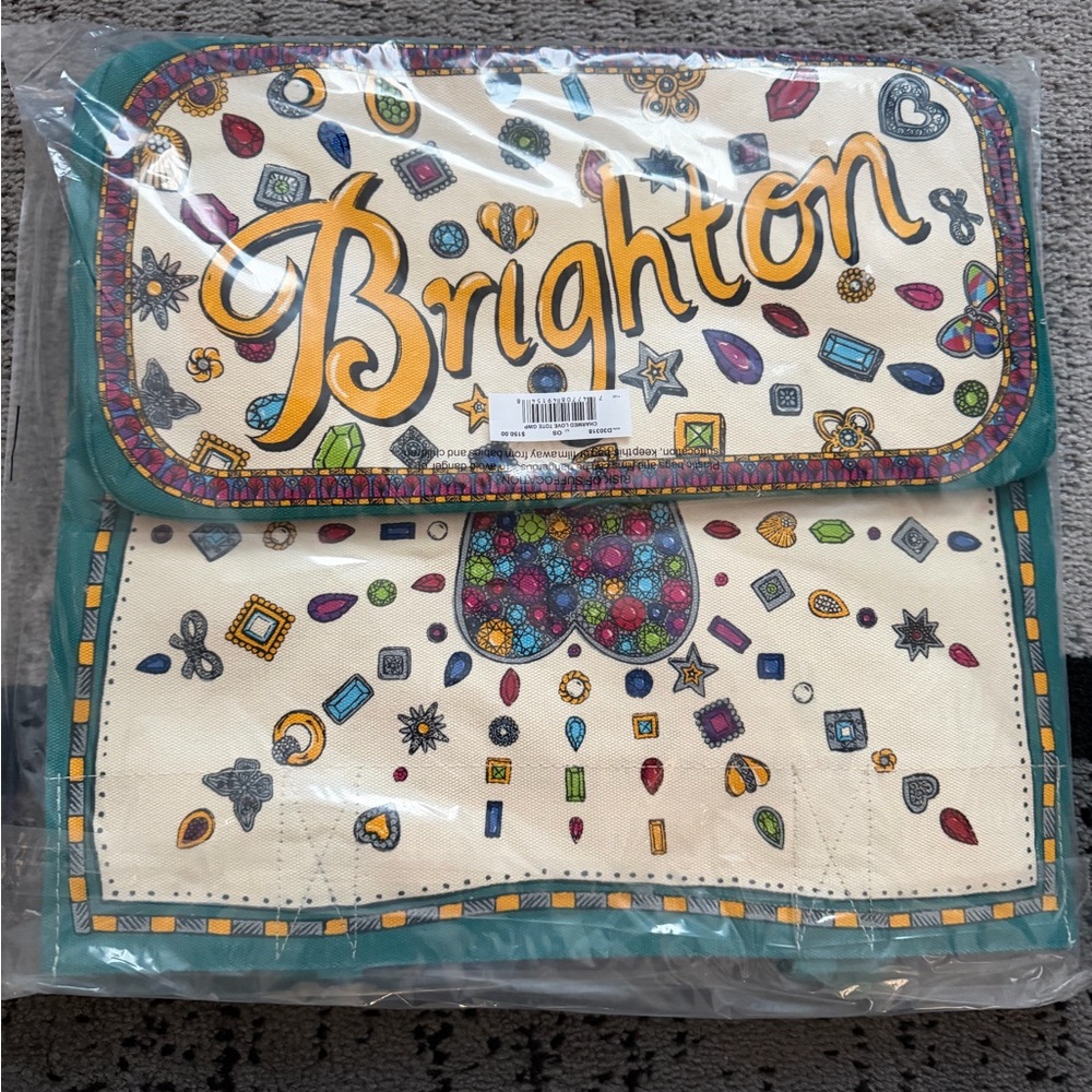 Brighton Charmed Love Large Canvas Tote Bag - Multicolor NWT